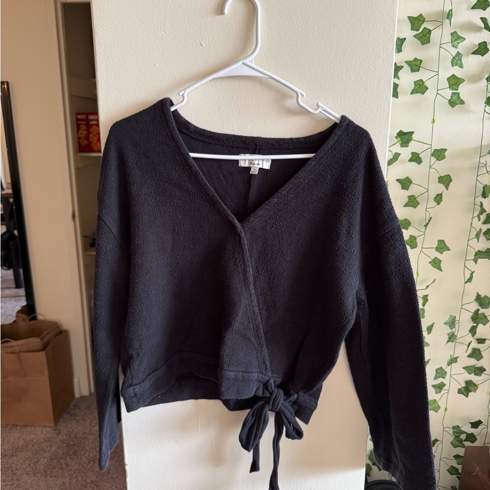 Madewell Black V-Neck Sweater